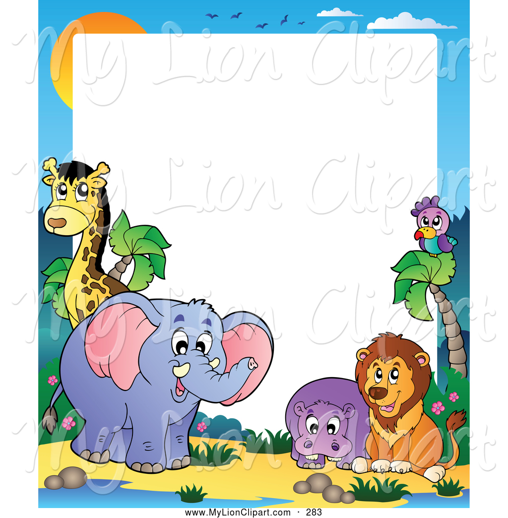 Animal Border Clipart.