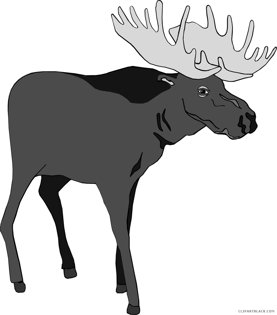 Bullwinkle J. Moose Borders Clip Art Animal Silhouettes.