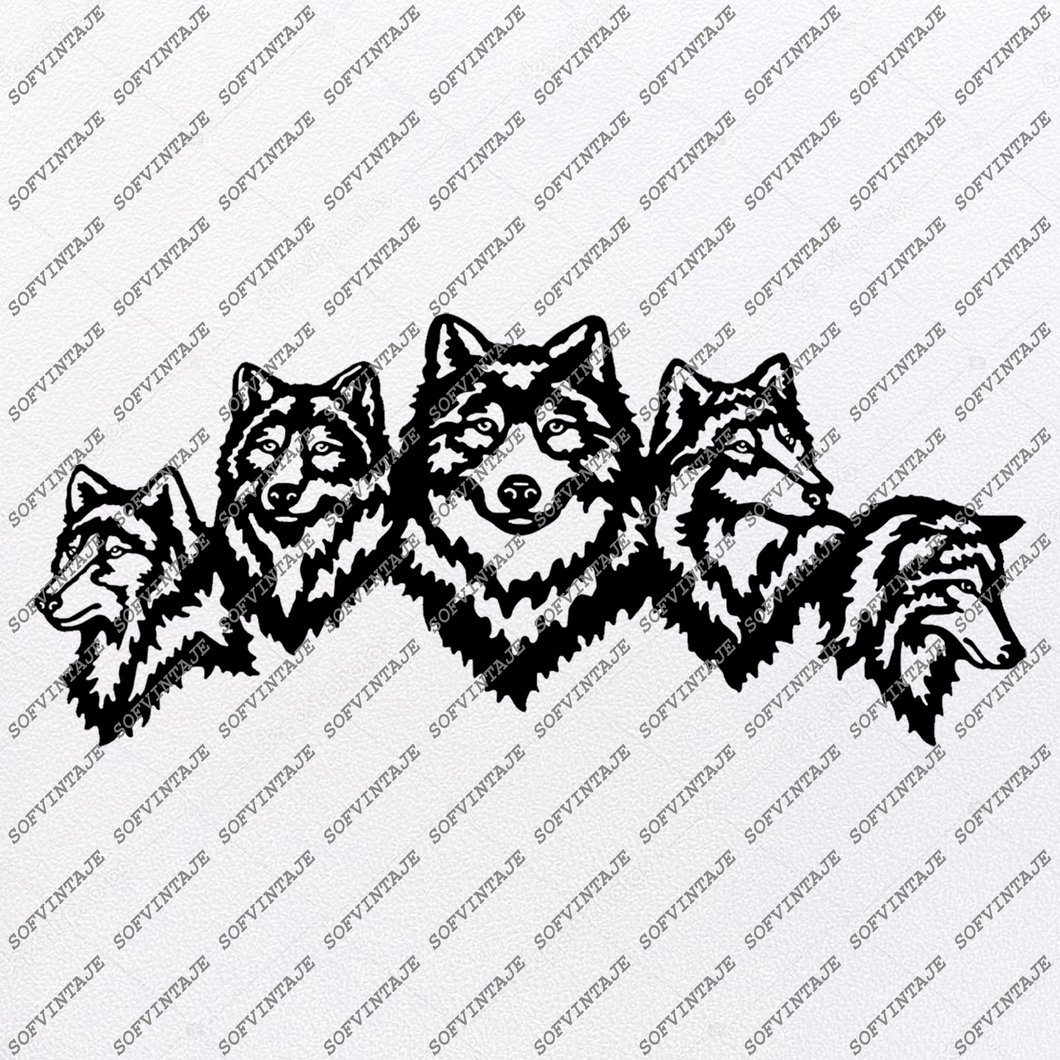 Wolf Svg File.