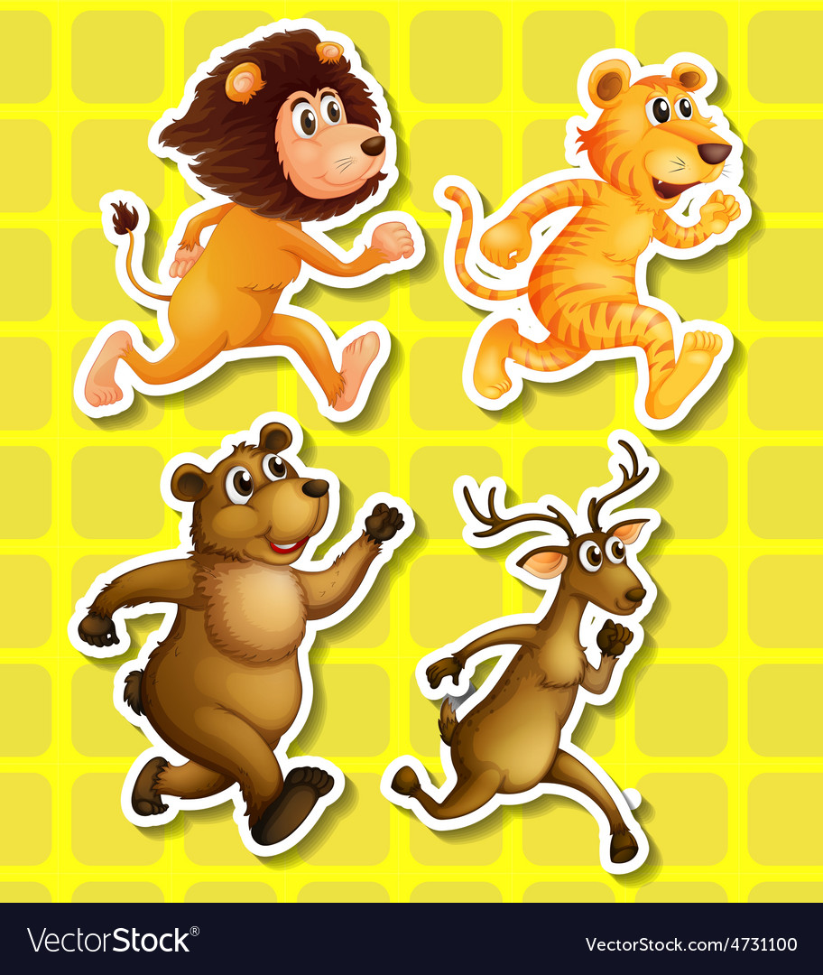 Animals running.