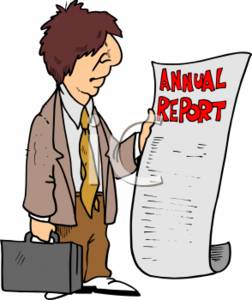 Annual report clipart.