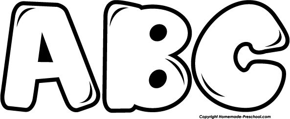 Abc clipart outline, Abc outline Transparent FREE for.