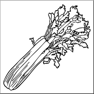 Clip Art: Celery B&w I Abcteach.