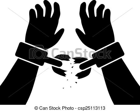 Slavery chains clipart.