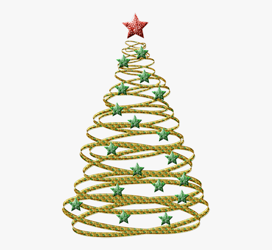 Abstract Christmas Tree Outline , Free Transparent Clipart.