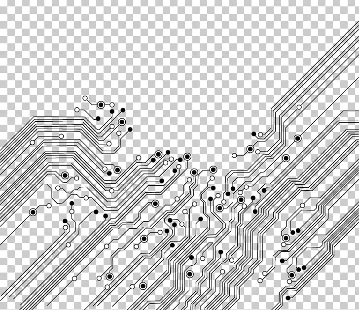 Electronic Circuit Printed Circuit Board Electronics Icon.