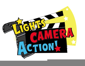 Lights Camera Action Clipart.