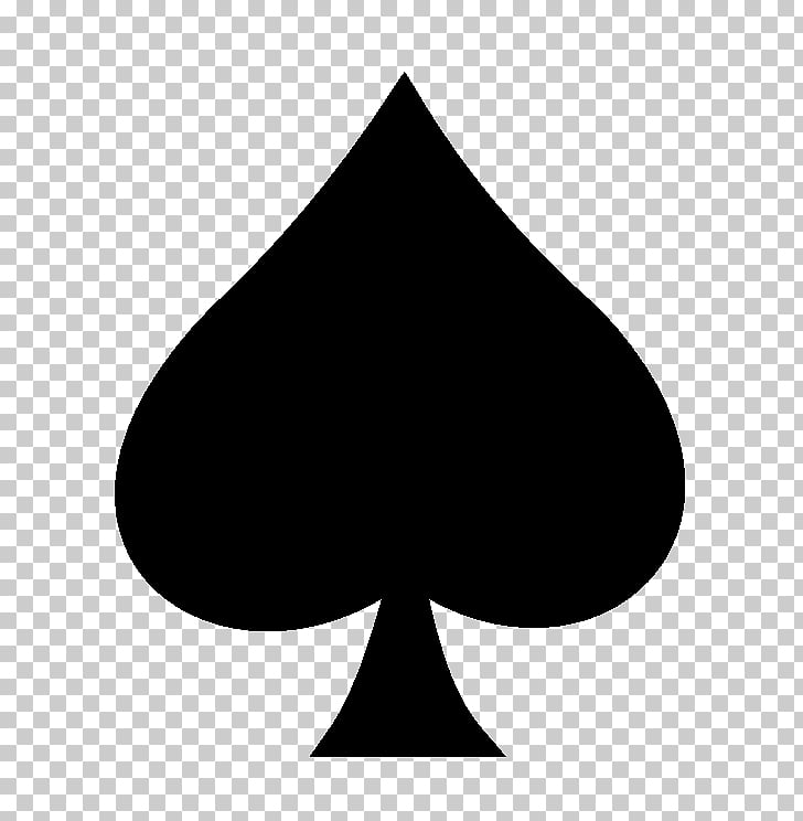 Spades Suit Playing card Shovel, ace card, black spade PNG.