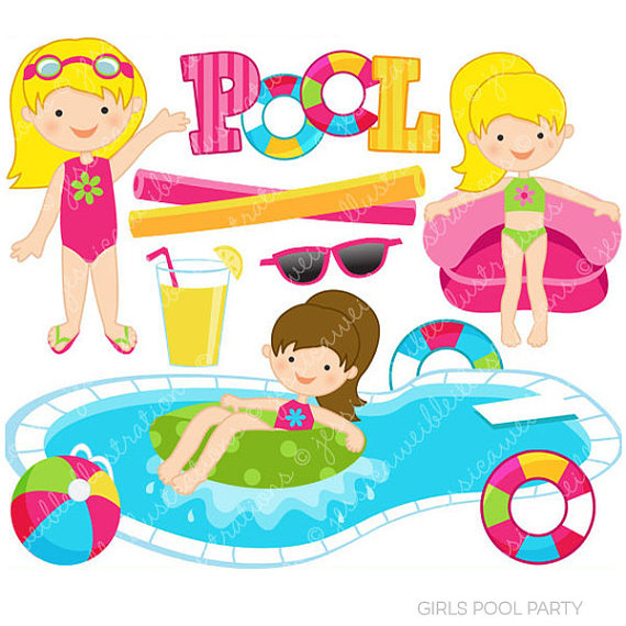 Adult pool party wine clipart clipart images gallery for.