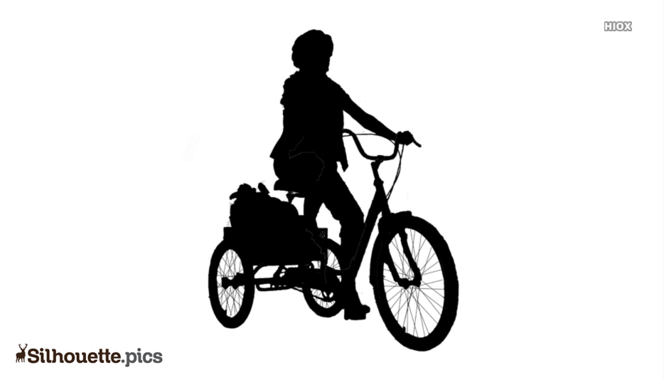 Adult tricycle Silhouette Vector, Clipart Images, Pictures.