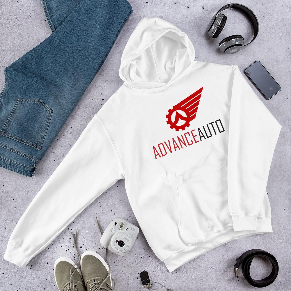 Soft Hooded Sweatshirt with Advance Auto Logo.