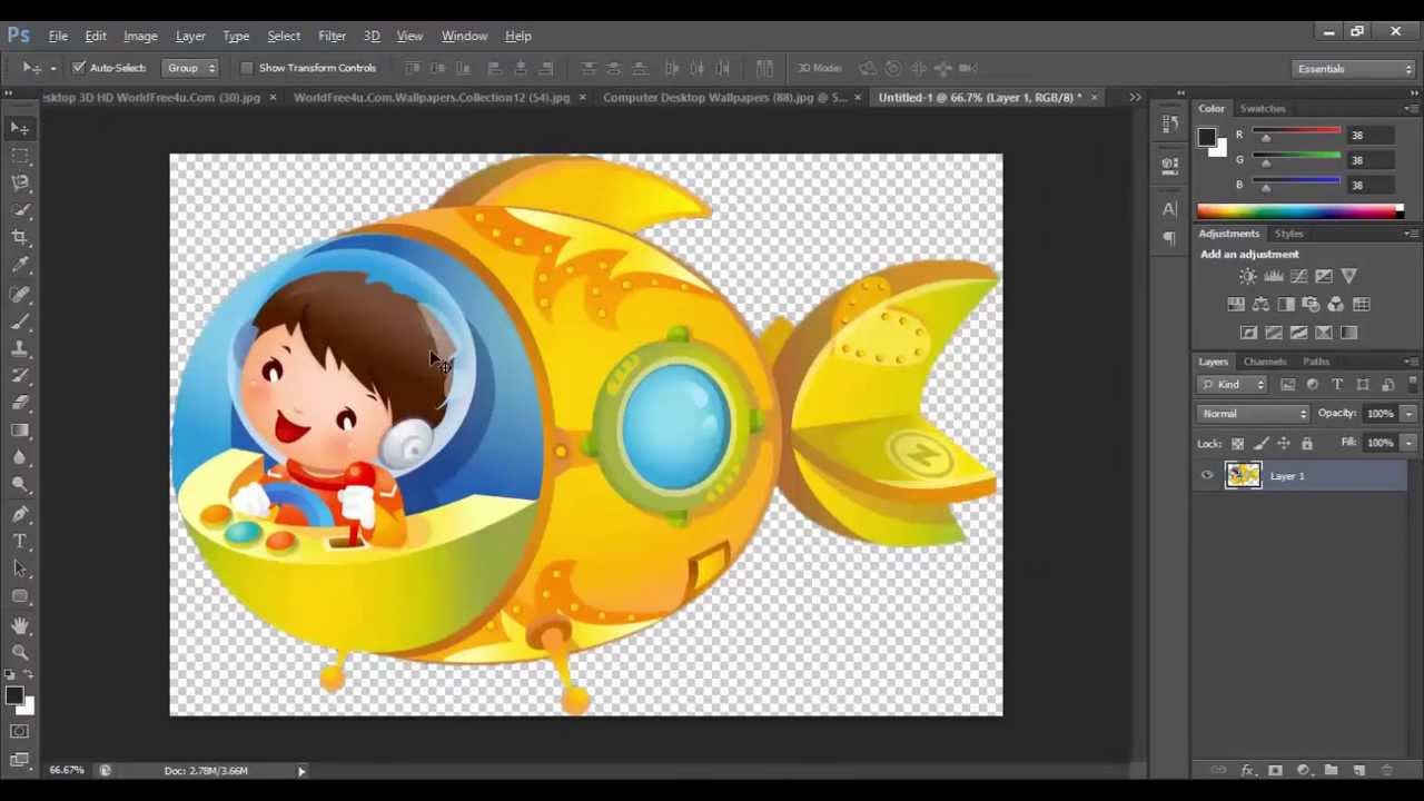 How to create cliparts in photoshop {very easy trick }.