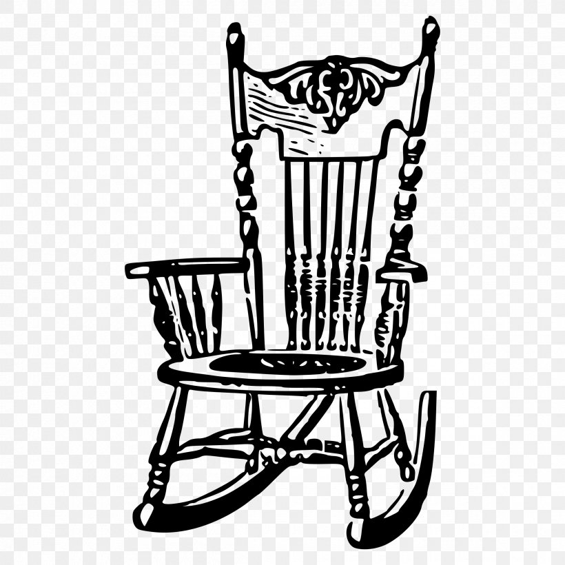 Rocking Chairs Adirondack Chair Clip Art, PNG, 2400x2400px.