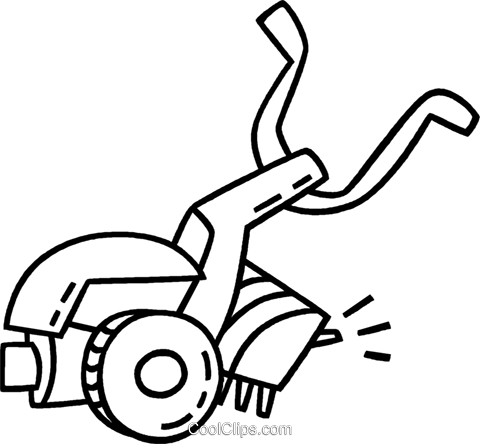 aeration machine Royalty Free Vector Clip Art illustration.