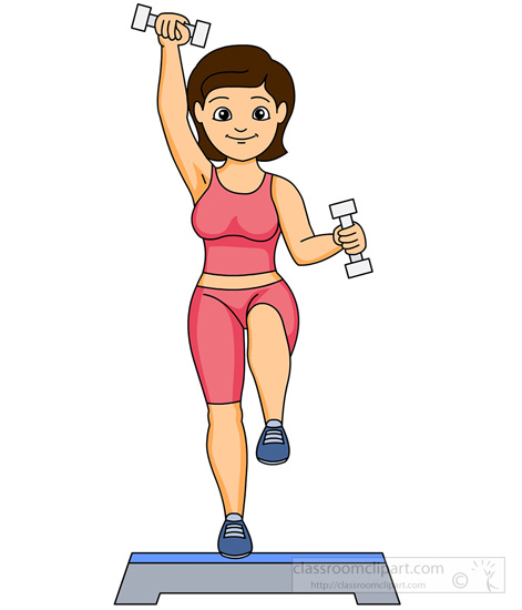 Aerobic exercise clip art.