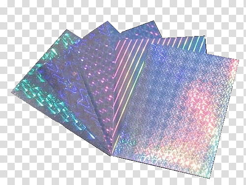 Aesthetic, iridescent cards transparent background PNG.