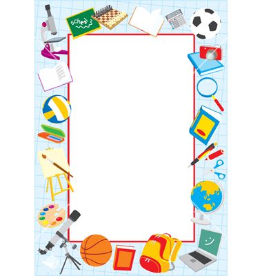 School Clip Art Borders.