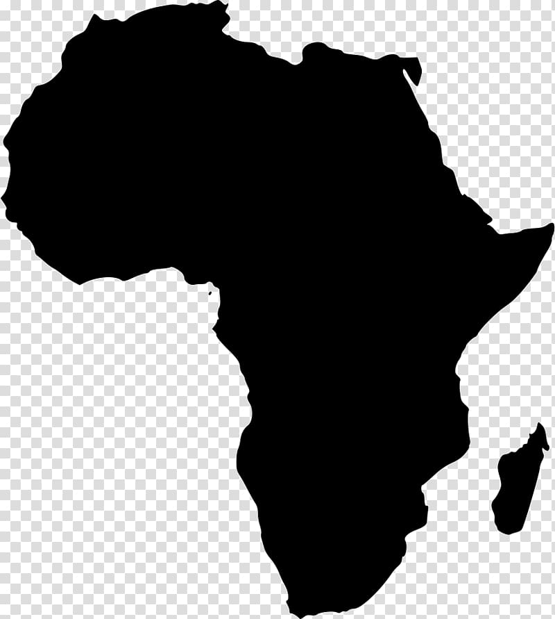 Africa Blank map, Africa transparent background PNG clipart.