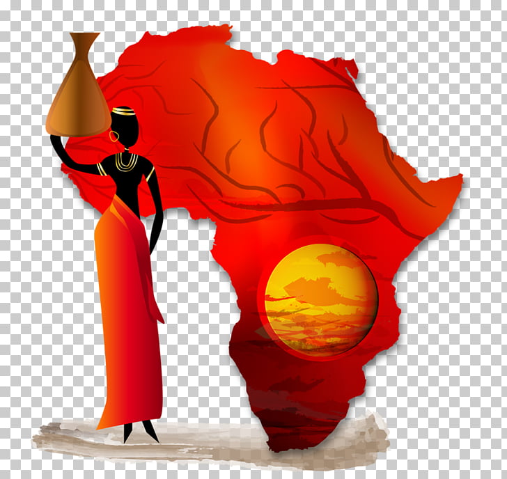 Africa Stock photography Globe Map, Africa, woman carrying.