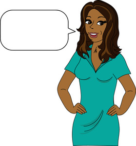 Free African American Woman Clipart Image 0515.