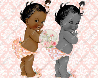 African American Baby Girl Clipart Free.