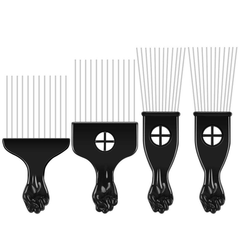 Details about 4 pcs Pick Comb African American Hair Brush Metal Hair  Coloring Hairdressin G6G7.