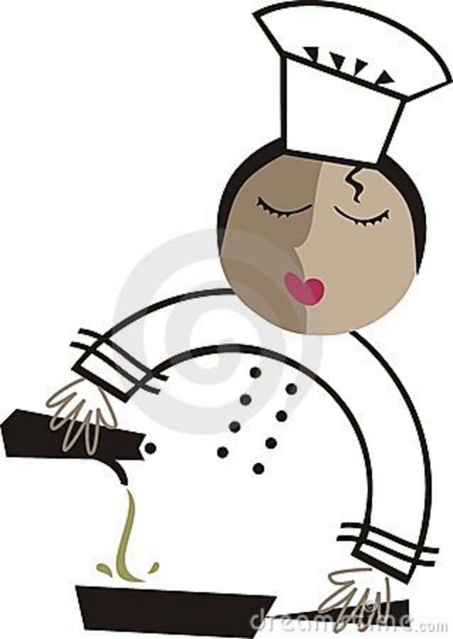 African American Cook Clip Art.