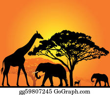 African Animal Clip Art.