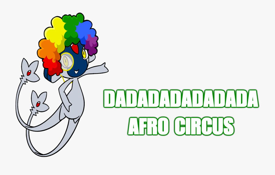 Dadadadadadada Afro Circus Text Flower Clip Art Font.