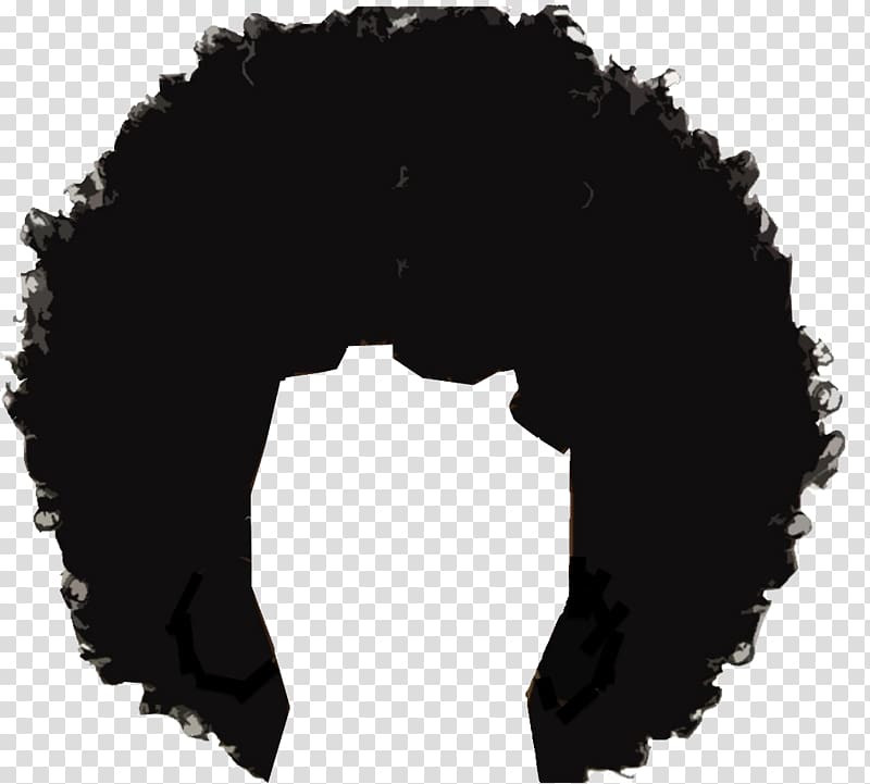 Black wig painting, Afro.