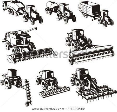 Harvester Machine Stock Images, Royalty.