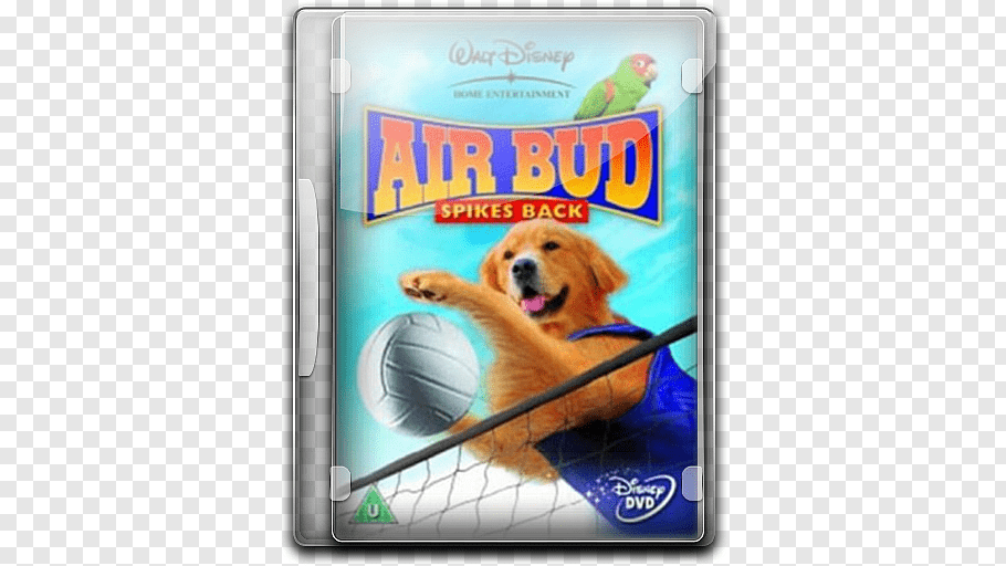 Walt Disney Air Bud Spikes Back DVD case, dog crossbreeds.