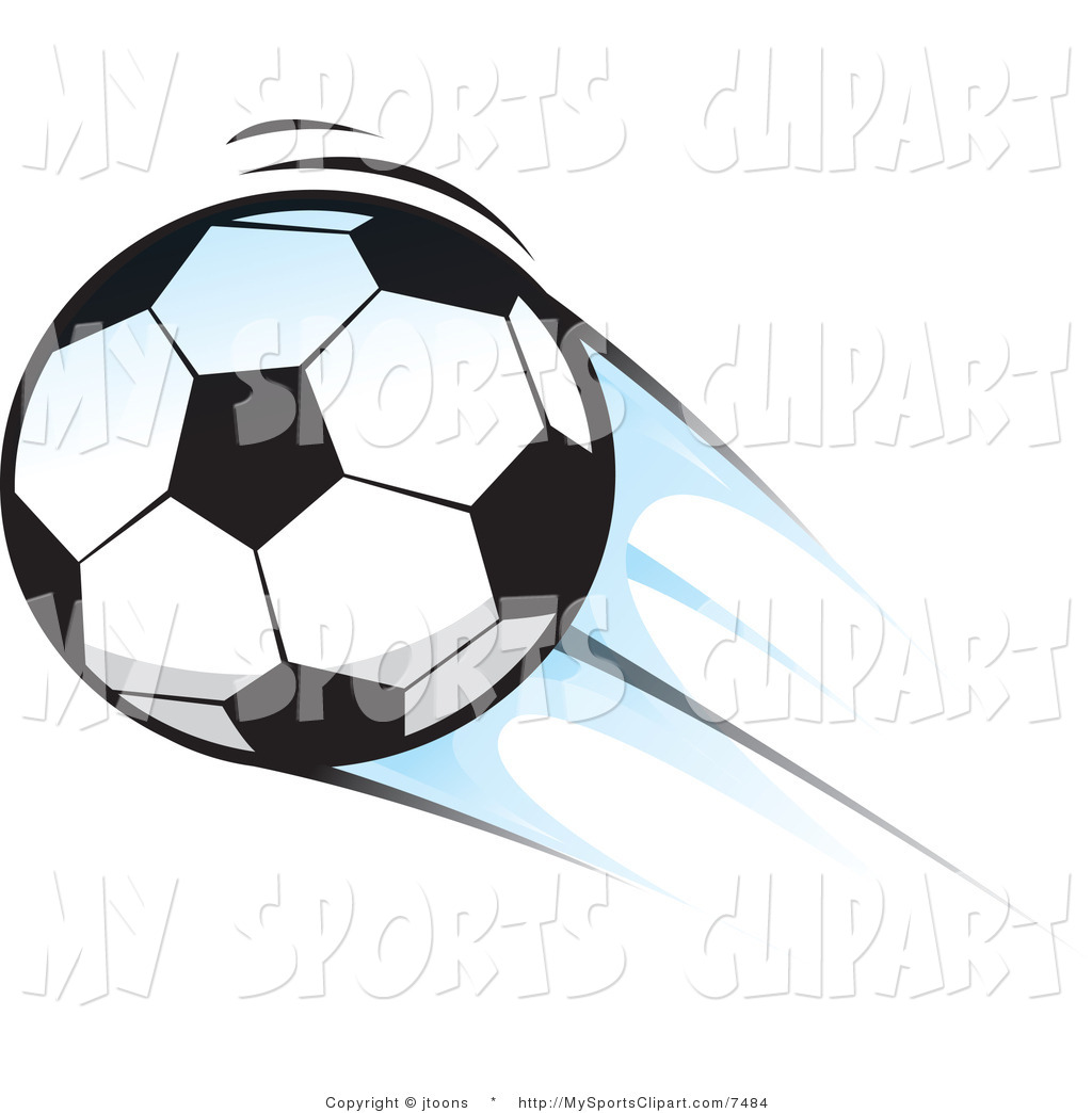 Soccer Ball Motion Clipart.