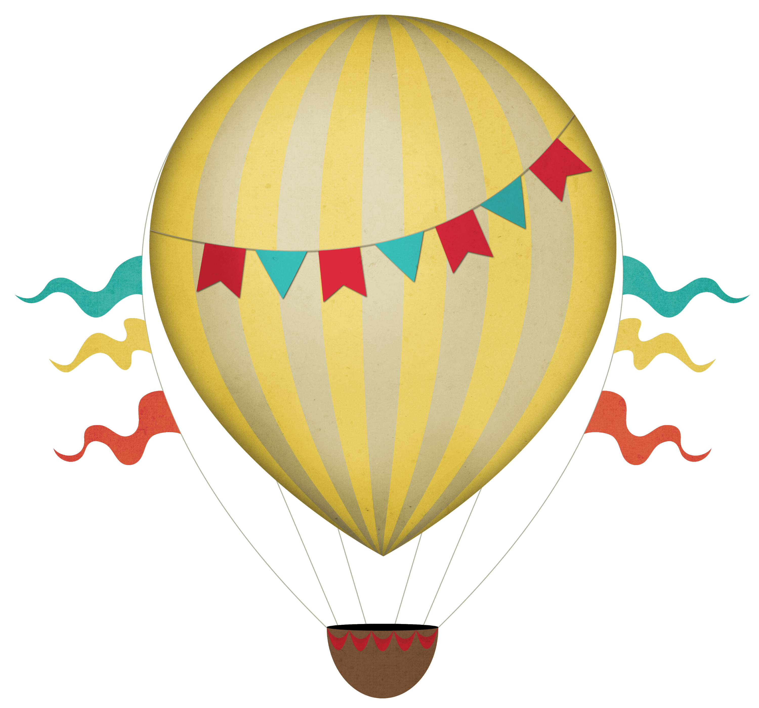 Hot Air Balloon Clipart Transparent Background.