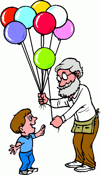 Balloon man clipart.