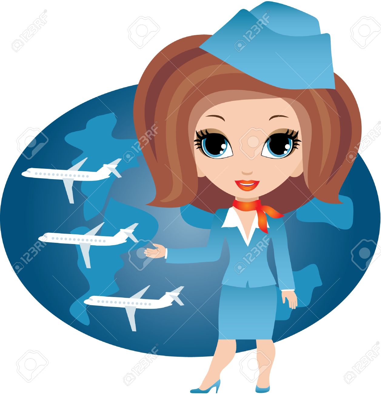 Air hostess clipart 12 » Clipart Station.