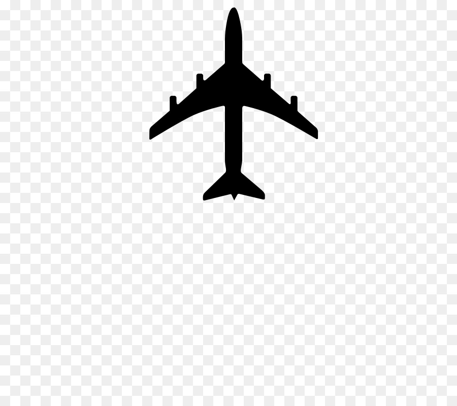 Airplane Silhouette png download.