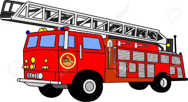 1484 Fire Truck free clipart.