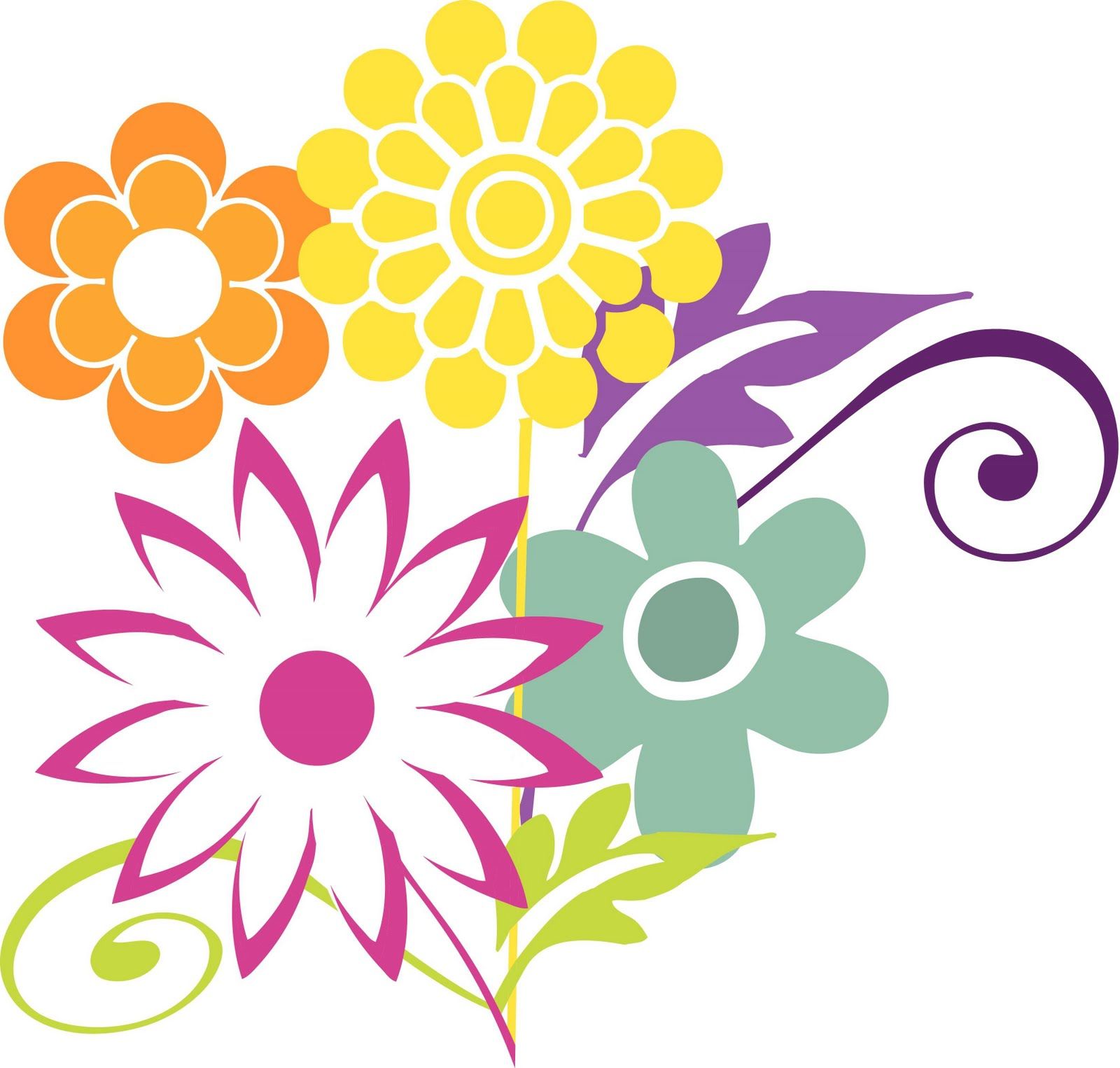 Free Clipart, April Flowers.