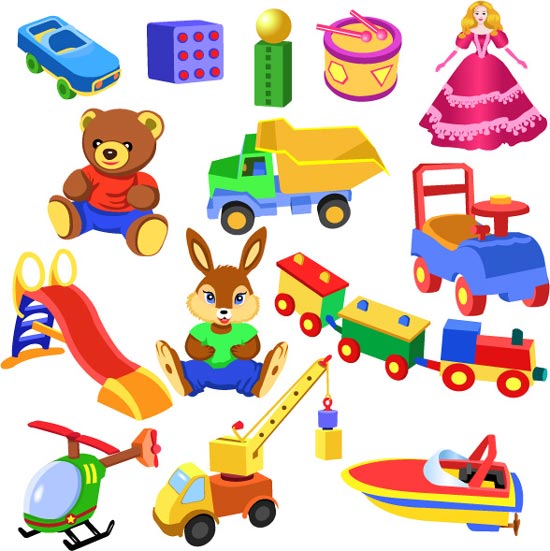 Children Toys Clipart.