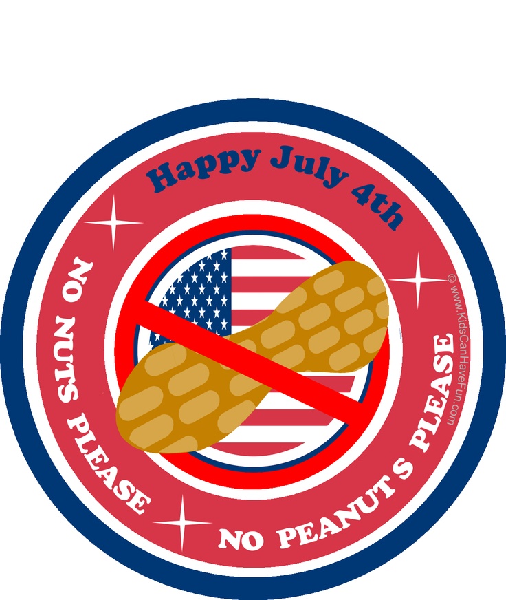 4th of July Nut Free Poster.