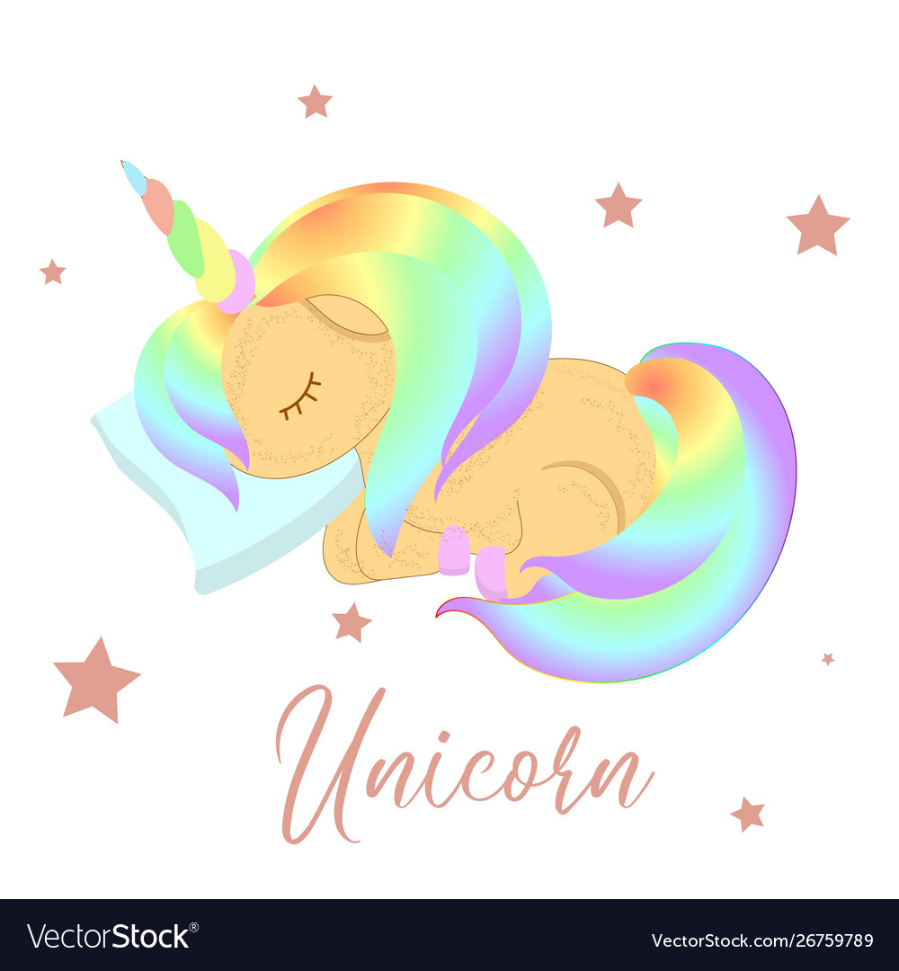 Cartoon unicorn clipart isolated on white.