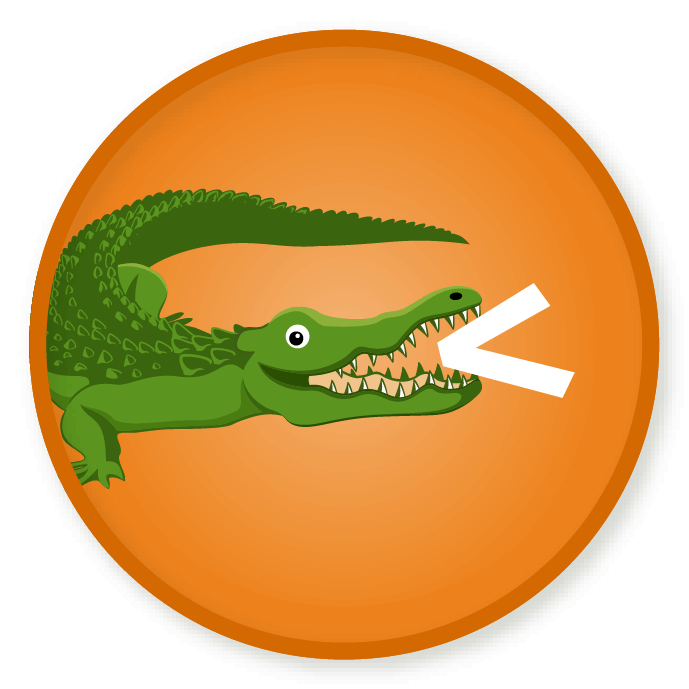 Clipart alligator orange, Clipart alligator orange.