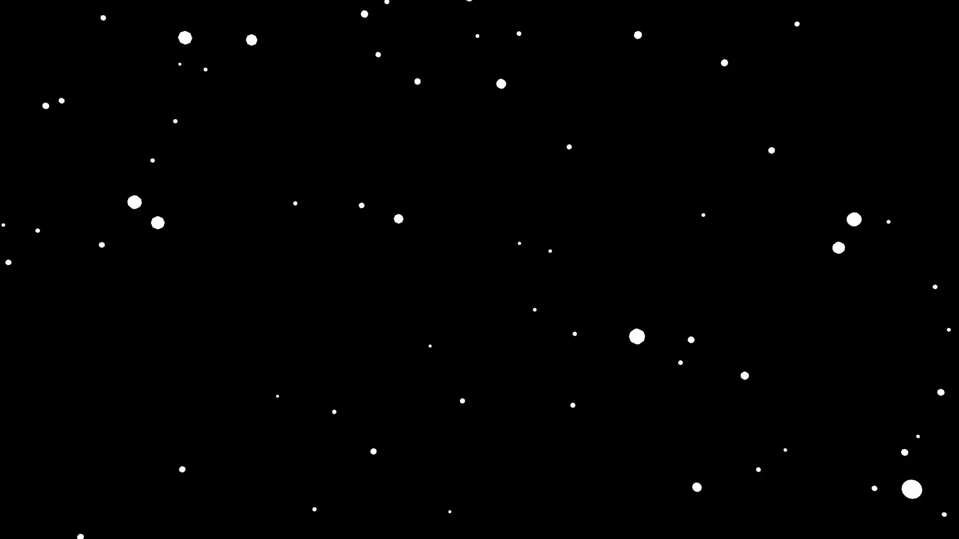 Animated light snowfall on transparent background (Alpha channel embedded  with HD PNG file). Motion Background.