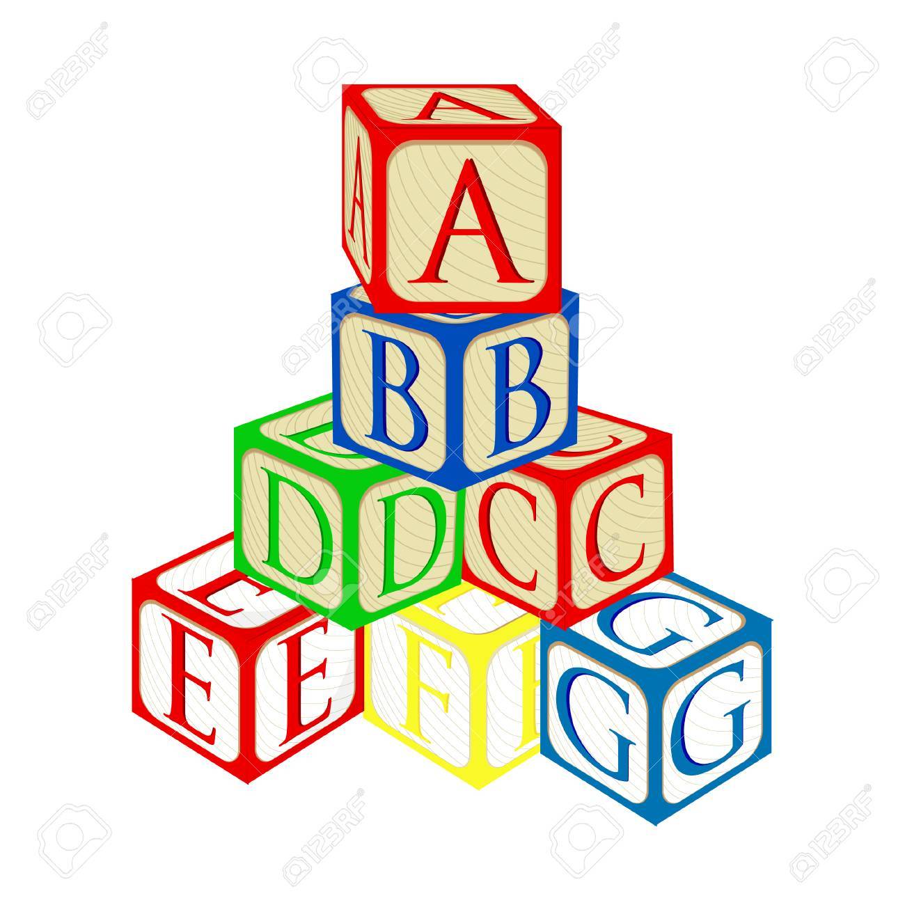 Baby Building Blocks Clipart.