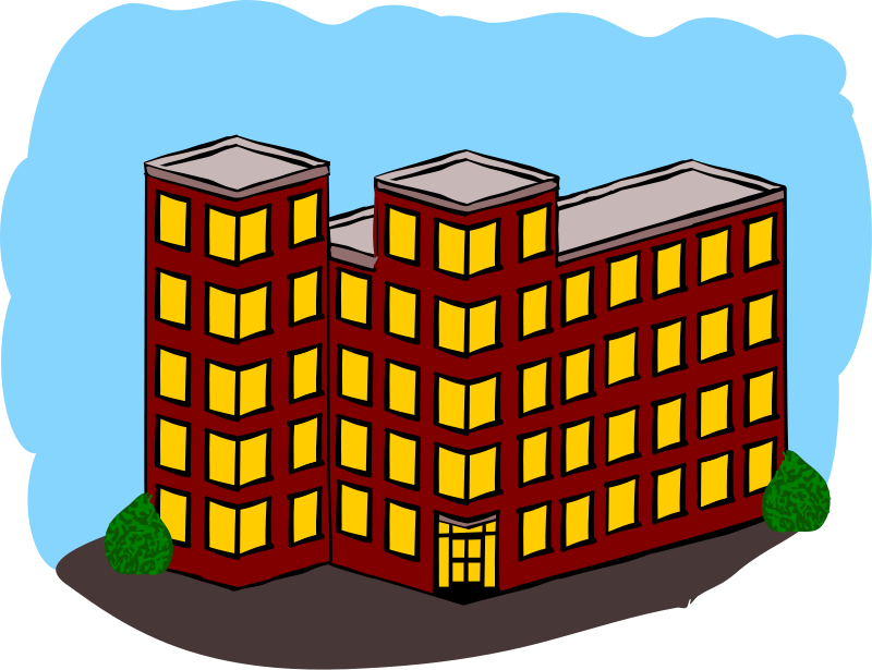 Free clipart apartment building.