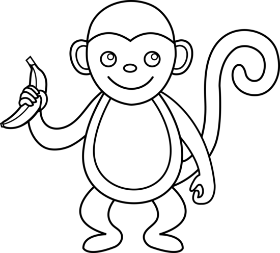 Free Outline Of A Monkey, Download Free Clip Art, Free Clip.