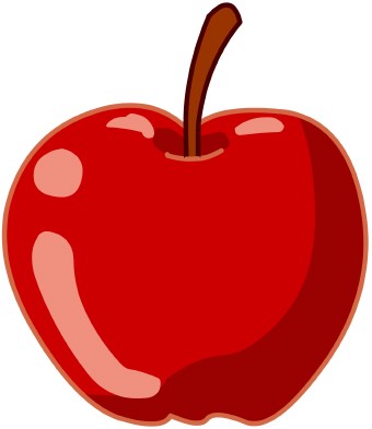 Apple clip art.