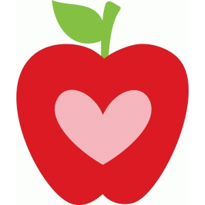 Apple heart clipart 3 » Clipart Station.