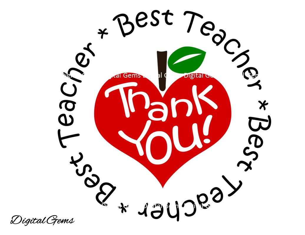 Teacher Thank You Clipart.